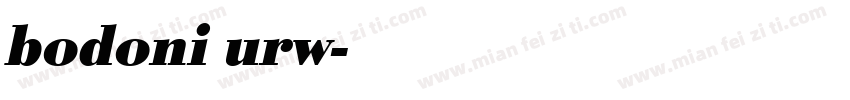 bodoni urw字体转换